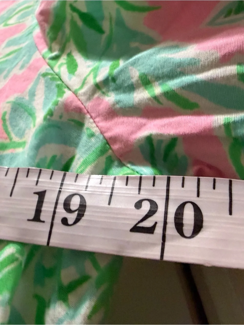 Lilly Pulitzer Pink & Green Tropical Print Pajama Top Shirt